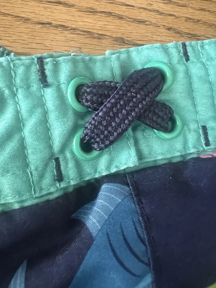 Joe Boxer Boy's Blue Sharks Swim Shorts Bathing Suit Size 12M - Image 4 of 4