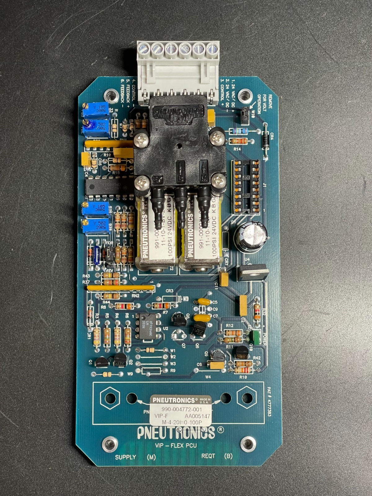 Parker Hannifin Pneutronics VIP‑Flex PCU Control Board 990‑004772‑001