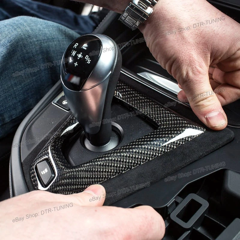 Cubierta de cambio de consola central de fibra de carbono para BMW M2C F87 M3 F80 M4 F82 F83 Foto 4 de 4