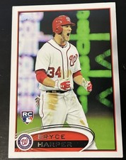 2012 Topps Bryce Harper Rookie Washington Nationals #661 Baseball Card. rookie card picture
