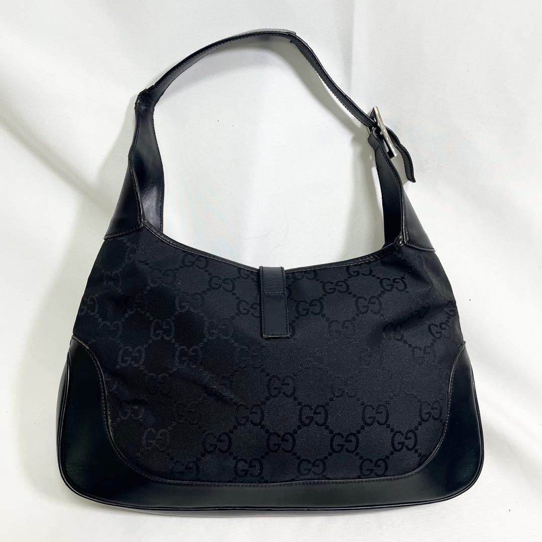 Authentic Gucci One Shoulder GG Pattern Jackie Ca… - image 3