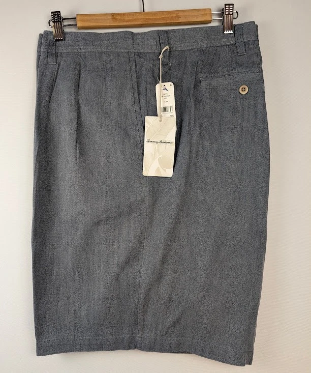 BIG & TALL Tommy Bahama Chino Shorts Men's Size 48" or 50" Navy Blue Pleated NWT