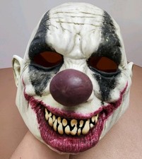 Máscara de payaso de terror asesino malvado aterrador Halloween disfraz máscara espeluznante demonio aterrador