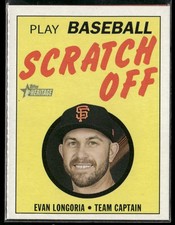 2020 Topps Heritage #11 Evan Longoria 1971 Topps Baseball Scratch-Offs