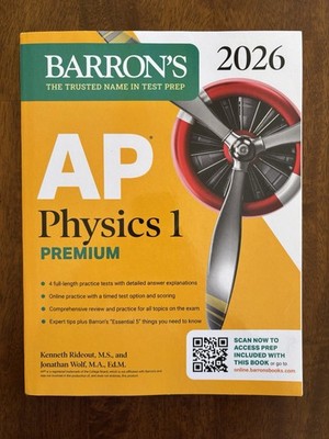 Barron's AP Prep Ser.: AP Physics 1 Premium, 2026: Prep Book with 4 Practice