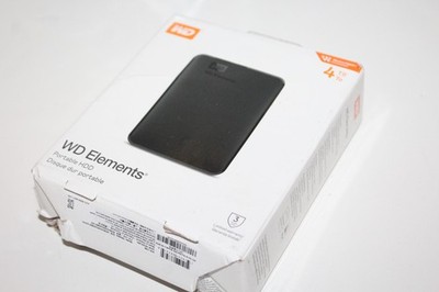 WD Elements 4TB External Hard Drive Black New Invoice VAT