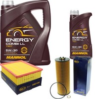 SCT Inspektionspaket 6L Mannol Energy Combi LL 5W-30 FüR Audi A4 Avant 2.5 TDI