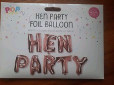 HEN PARTY ROSE GOLD FOIL BALLOON BRIDE TO BE 34CM TALL BARGAIN LOW POSTAGE 👍