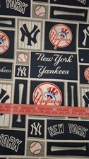 NEW YORK YANKEES Fabric sold by 1/4 yd, 1/2 yard, 1 Yd Craft Vendor fabric