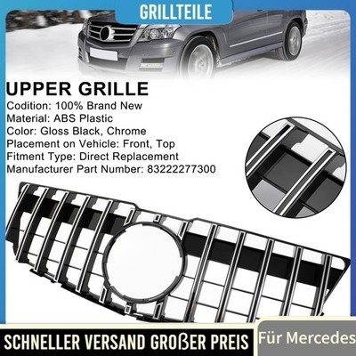 Kühlergrill Sport ohne Stern Panamericana GT für Mercedes GLK X204 2008-12 Chrom
