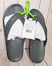 Crocs Iconic Comfort Classic via Flip Flop Sandals 210120-001 Size M 7, W 9 NWT