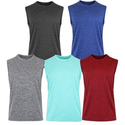 2-Pack Men's Moisture Wicking Performance Sleeveless Muscle Tee (S - 3XL) New