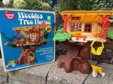 Vintage 1974 Weebles Tree House Playset w/ Box Hasbro Romper Room No Figures