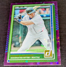 Edgar Martinez Seattle Mariners 2025 Donruss PURPLE FOIL #10 #'ed /99