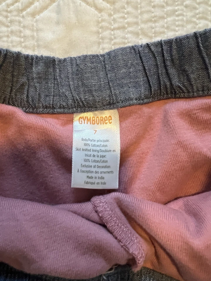 Falda vaquera Gymboree con ribete floral Foto 4 de 4