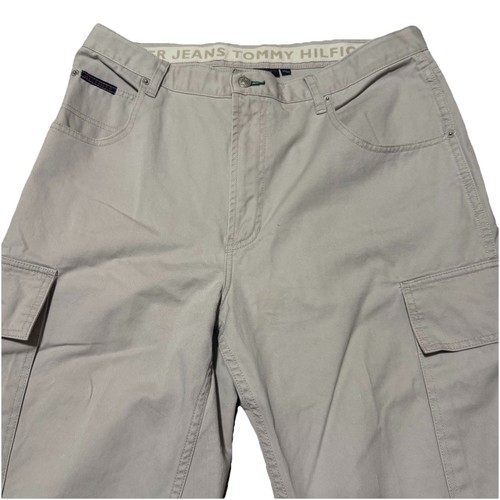 Vintage tommy hilfiger Baggy cargo pants Y2K men 36x32 2000’s by Tommy Hilfiger, $34.47 - Photo 4