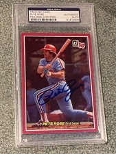 Pete Rose 1984 Donruss Action All-Stars PSA/DNA Autograph Jumbo Card Auto #54