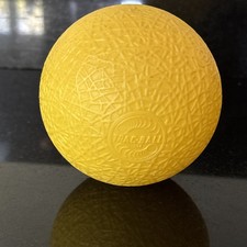 1975 Wham O MFG Trac Ball Single Yellow Plastic Replacement Ball 3.5"