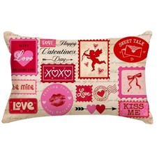 Valentines Pillow Cover12 x 20 Inch, Be Mine XOXO 20" x 12" Pack of 1 Pkin