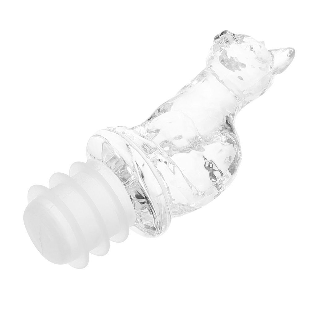 Tappi per bottiglie di vino in silicone a forma di gatto creativo 1pc Tappi di