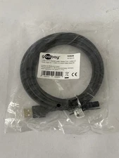 Goobay 93920 USB 2.0 Hi-Speed Cable, Black, 3m Length Connecting Cable A Connect