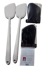 EOT Wellness set of 2 long Handled Body Scrubber Cool Gray
