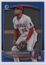 2025 Bowman Chrome Prospects Blue Refractor 74/150 Christian Moore #BCP-107