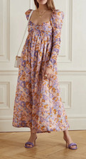 NWOT ZIMMERMANN Violet Twist Front Floral Print dress, Sz 0, $750