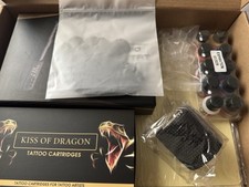 Kiss of Dragon Wireless Tattoo Gun Kit Complete Black
