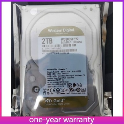 1PCS Gold Western Digital 2TB WD2005FBYZ 7200RPM 128MB SATA III 3.5'' HDD HARD D