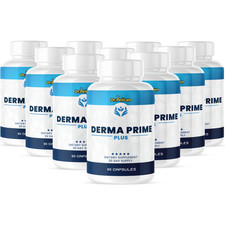 Derma Prime Plus- Skin Support with Collagen Complex- 10 Bottles- 900 Capsules