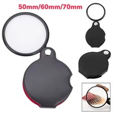 10 Fach Lupe Vergrößerungsglas Taschenlupe Leselupe Juwelierlupe Glas Handlupe