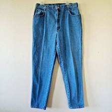 Mom Jeans 80s Vtg Gitano Sz 16 Tall High Waist Ribcage 13" Rise Relaxed Tapered
