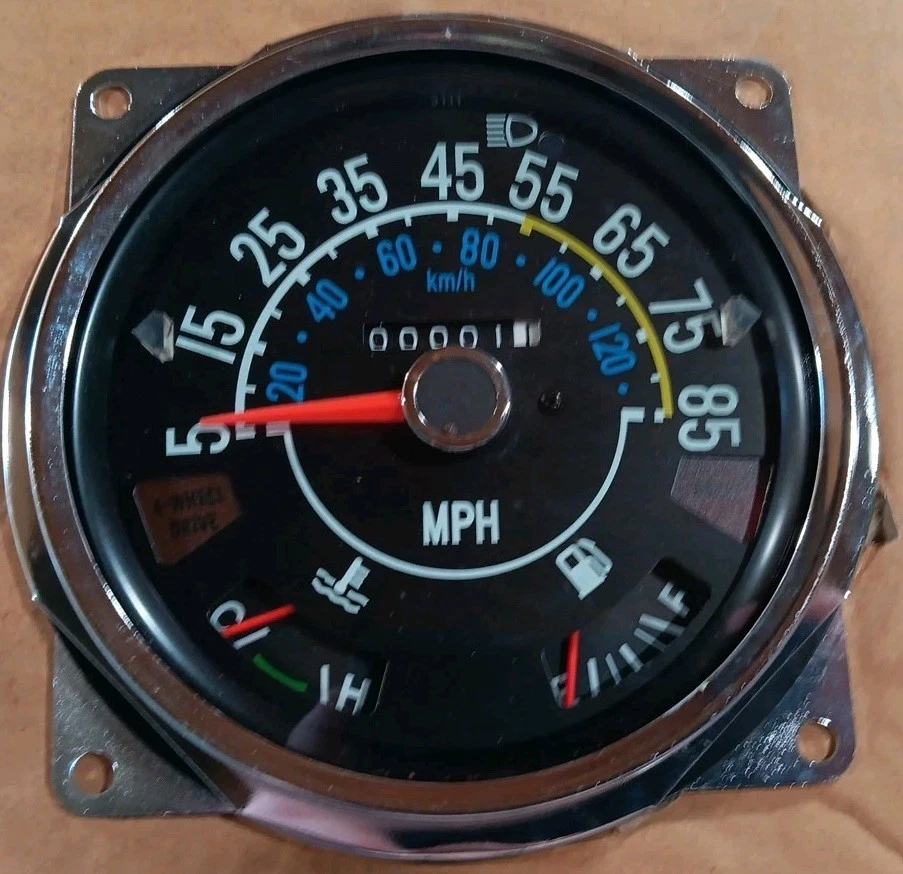 OMIX 17206.05 Speedometer Cluster Assembly 5-85 MPH for 80-86 Jeep CJ5, CJ7, CJ8 - Image 4 of 4
