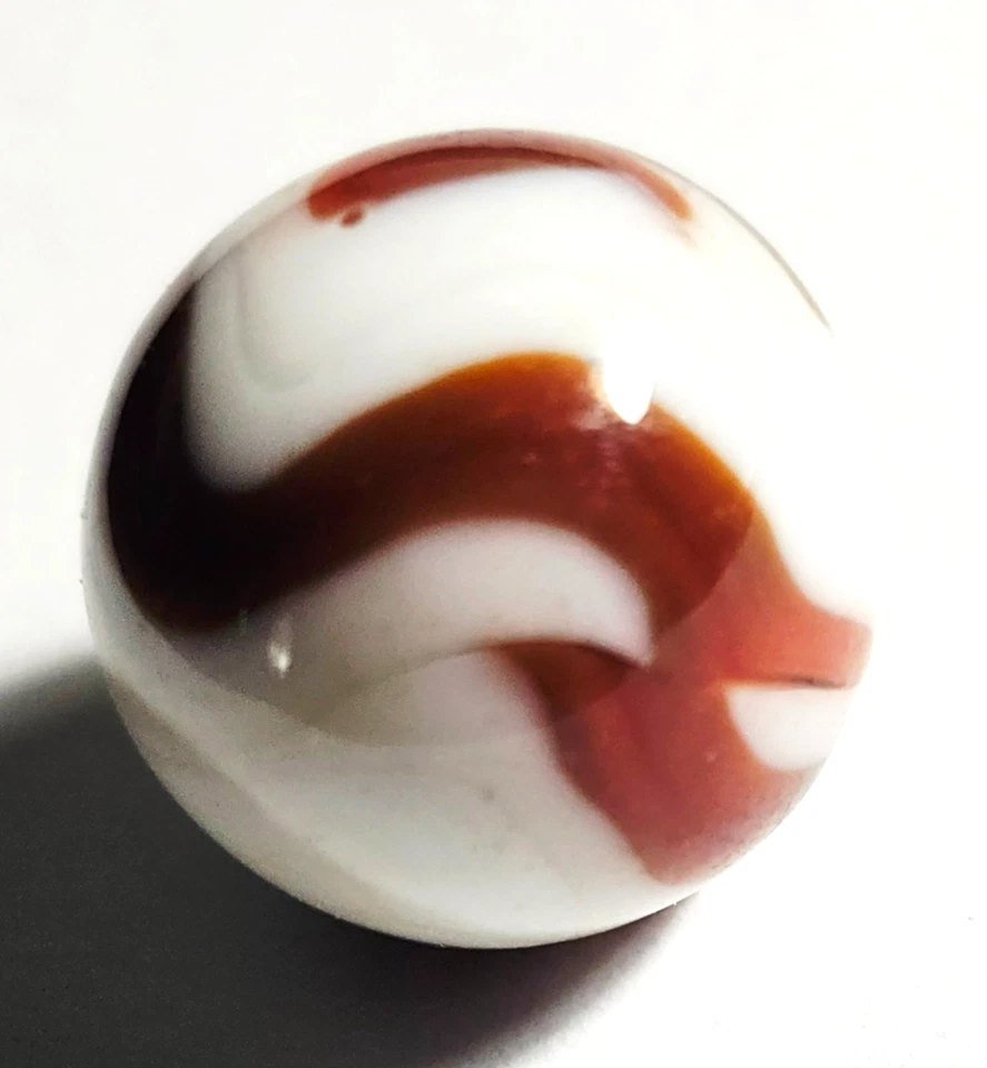 DE COLECCIÓN LECHE BLANCO AKRO SANGRE DE BUEY REMOLINO MÁRMOL 11/16" o 17,02 mm Foto 3 de 4