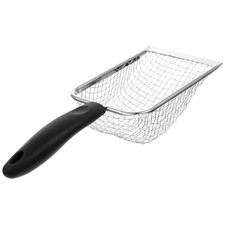 Heavy Duty Litter Scoop Black Stainless Steel Pet Owners 1 Set 11.0x3.9x1.8in