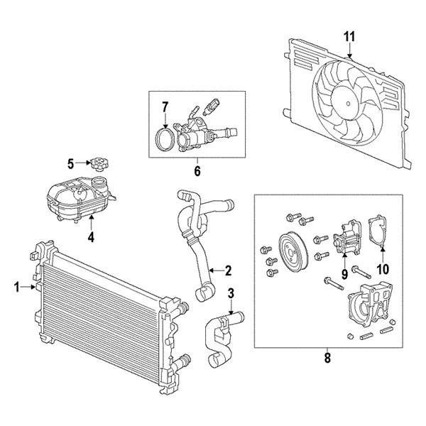 For Ram ProMaster City 2015-2019 Mopar Engine Coolant Reservoir Foto 4 de 4