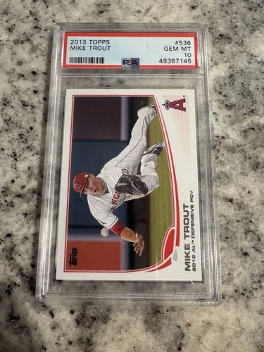 PSA 10 GEM MINT 2013 TOPPS MIKE TROUT #536 ANGELS