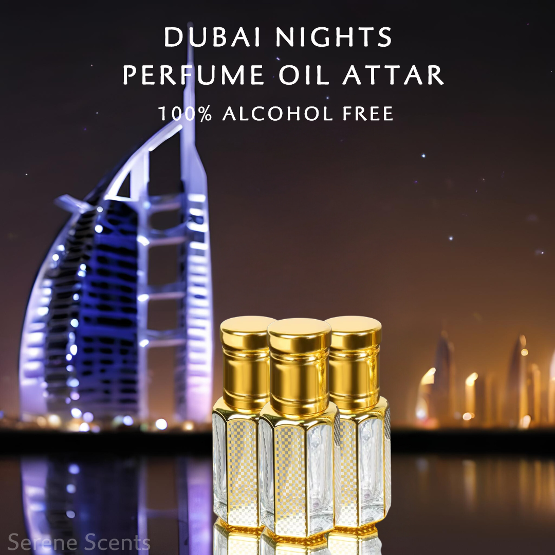 Dubai Nights Concentrated Attar Perfume Oil Long Lasting Elegant Oud  Fragrance
