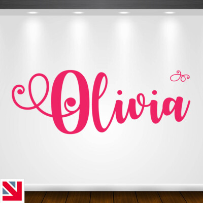 Personalisierter Wandtattoo MÄRCHEN individueller Name Mädchen Prinzessin Aufkleber Vinyl