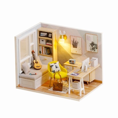 InnerSetting Kit de casa de mu?ecas de madera 3D de bricolaje manual de montaje - Imagen 3 de 7