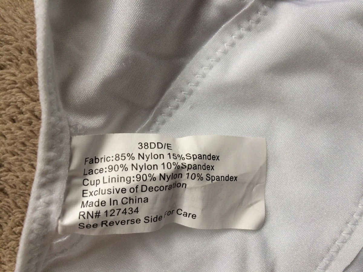 Four Corners Direct 38DD/E White Front Close Posture Confort Soft