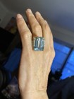 22 Carat Aquamarine, Diamond, Gold Ring 14K Gold Gross weight 15.40 grams. — photo 6