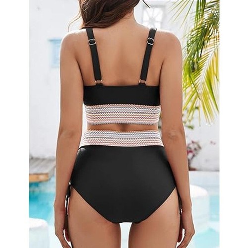 NEW Women's High Waisted Bikini Set - Two Piece Tummy Control Swimsuit - Picture 2 of 3