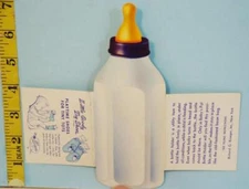 Krueger Little Goodie Toy Shoes Advertising Baby Bottle 1950's
