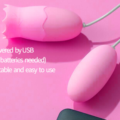 Powerful Vibrating Bullet Egg Double Penetration Vibrator Sex Toys - USB  Powered | eBay