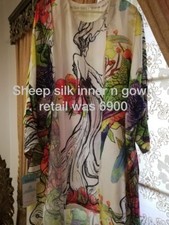 Pakistani Silk Tunic Wid Gown