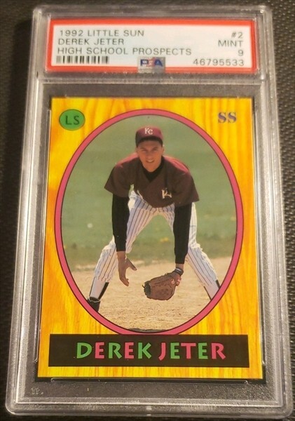 Derek JETER 1992 Little Sun High School Prospect #2 ROOKIE PSA 9 ✨