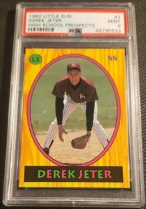 Derek JETER 1992 Little Sun High School Prospect #2 ROOKIE PSA 9 ✨ 