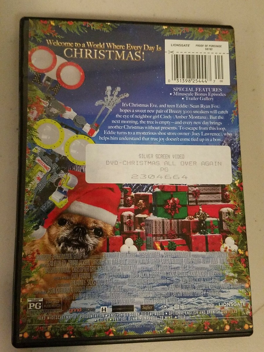 Christmas All Over Again (DVD, 2016) Christy Carlson Romano, Joey